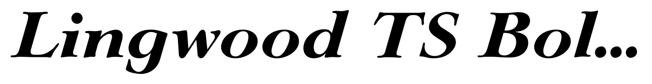 Lingwood TS Bold Italic